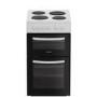 Indesit 50cm Twin Cavity Electric Cooker - White