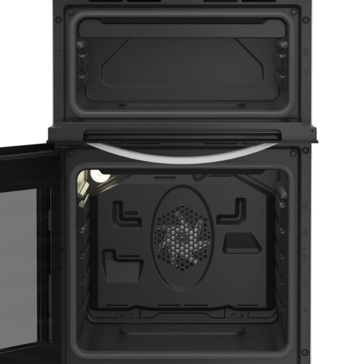 Indesit 50cm Twin Cavity Electric Cooker - White