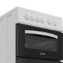 Indesit 50cm Twin Cavity Electric Cooker - White