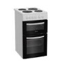 Indesit 50cm Twin Cavity Electric Cooker - White