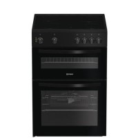 Indesit 60cm Twin Cavity Electric Cooker - Black Indesit 60cm Twin Cavity Electric Cooker - Black