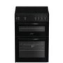 Indesit 60cm Twin Cavity Electric Cooker - Black