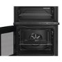 Indesit 60cm Twin Cavity Electric Cooker - Black