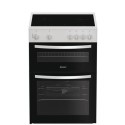 ITE6VMW Indesit 60cm Twin Cavity Electric Cooker - White