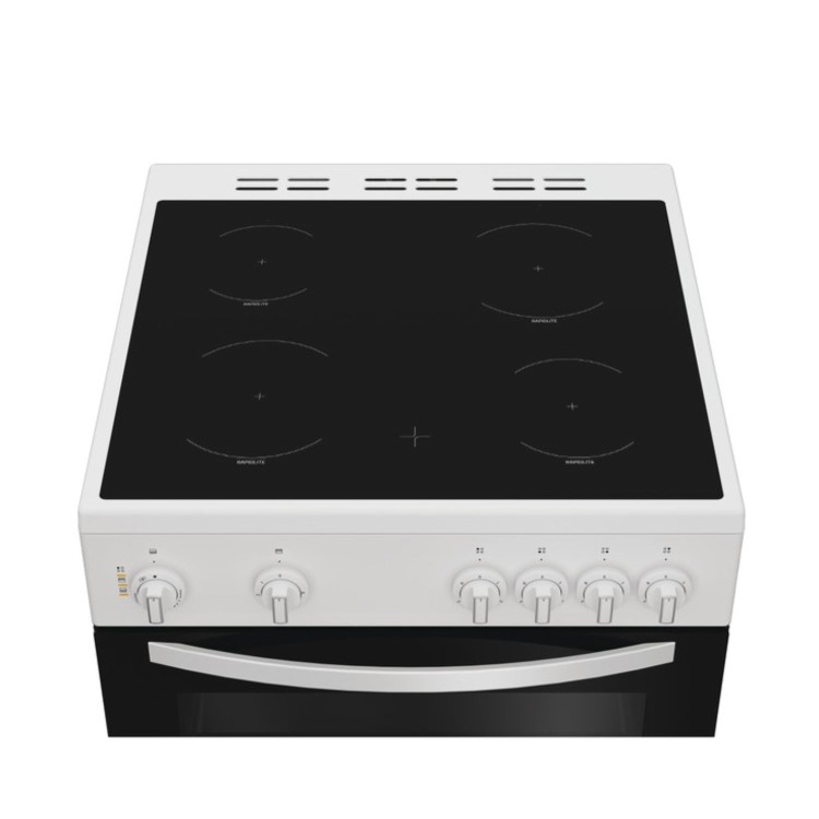Indesit 60cm Twin Cavity Electric Cooker - White