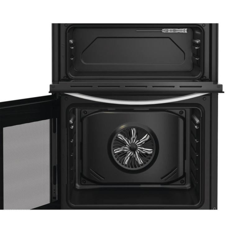 Indesit 60cm Twin Cavity Electric Cooker - White