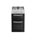 ITG5GMW Indesit 50cm Twin Cavity Gas Cooker - White