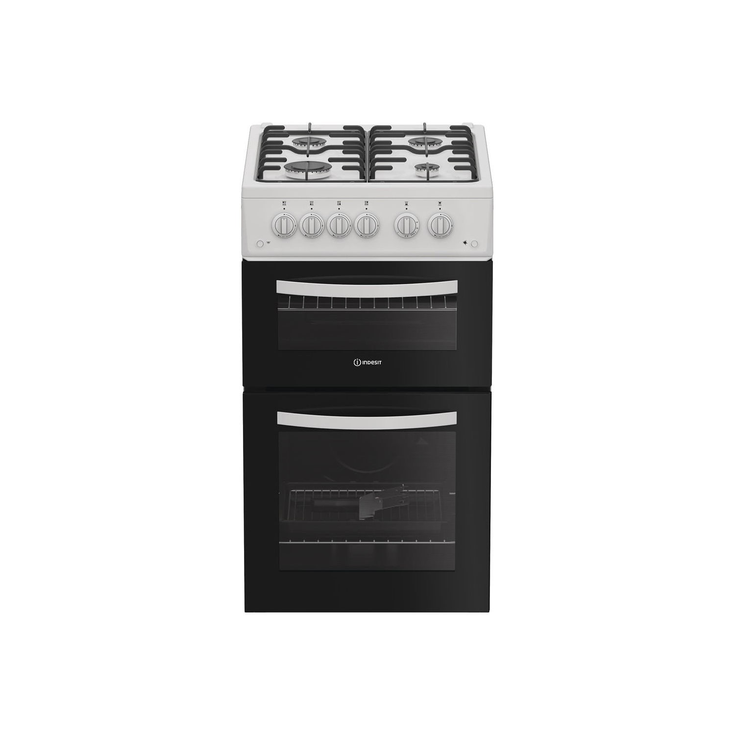 Indesit 50Cm Twin Cavity Gas Cooker  ITG5GMW
