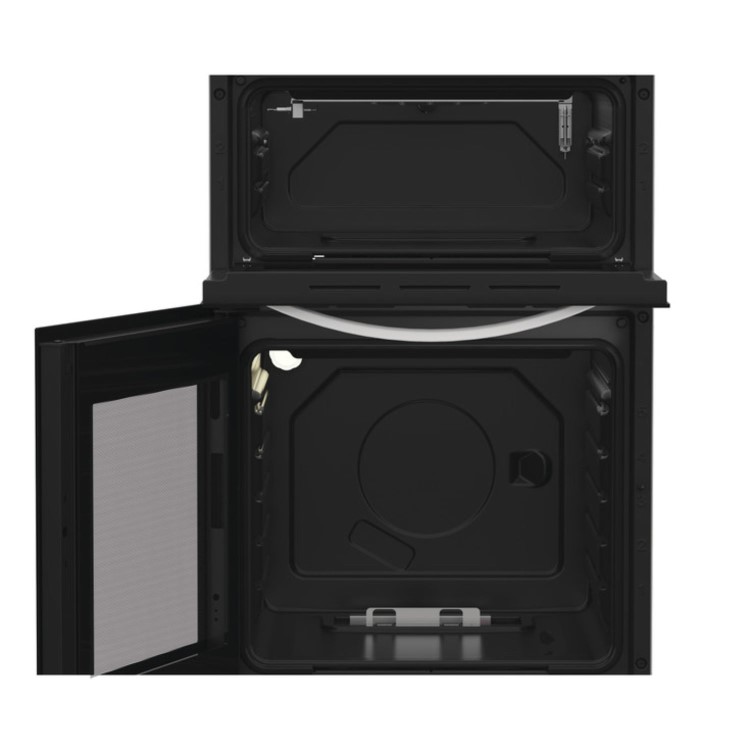 Indesit 50cm Twin Cavity Gas Cooker - White