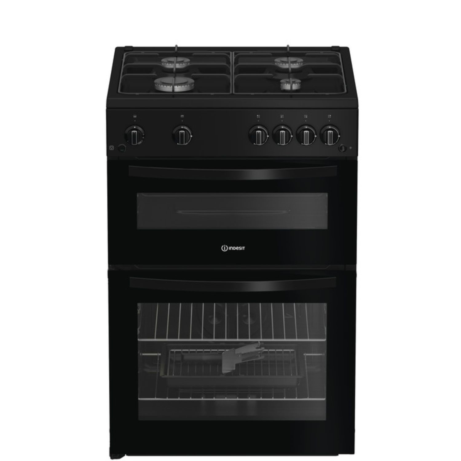 Indesit 60Cm Twin Cavity Gas Cooker  ITG6GB