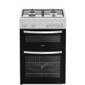 ITG6GW Indesit 60cm Twin Cavity Gas Cooker - White