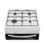 Indesit 60cm Twin Cavity Gas Cooker - White