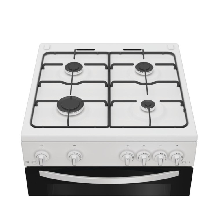 Indesit 60cm Twin Cavity Gas Cooker - White