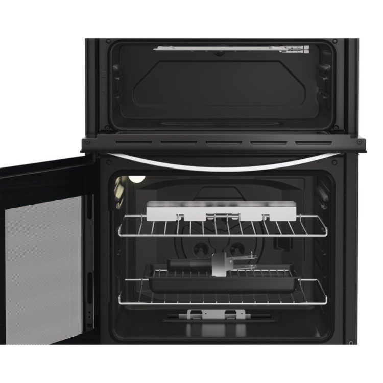Indesit 60cm Twin Cavity Gas Cooker - White