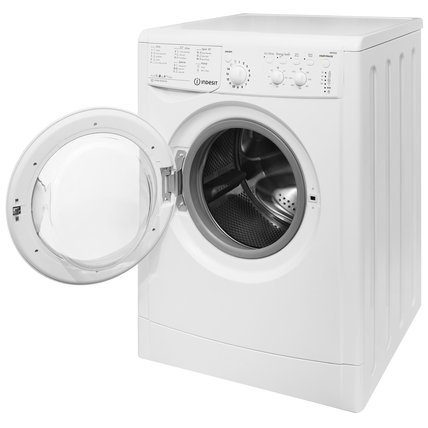 GRADE A2 - Indesit 8kg 1200rpm Freestanding Washing Machine - White | Appliances Direct