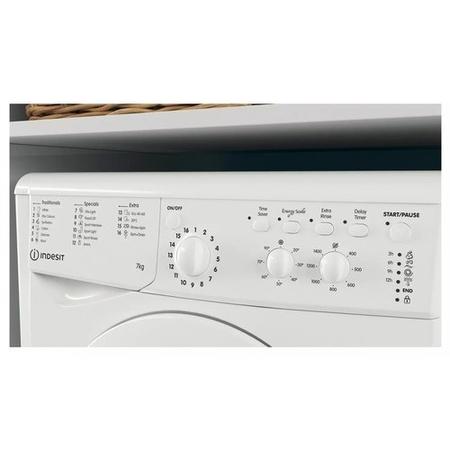 Refurbished Indesit Ecotime IWC81283WUKN Freestanding 8KG 1200 Spin Washing Machine White