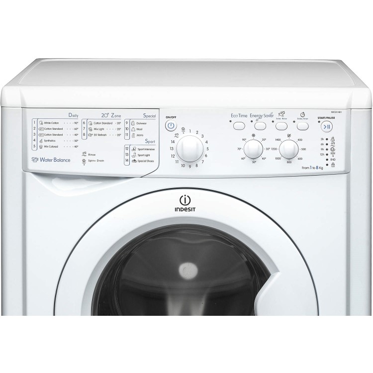 Indesit IWC81481 8kg 1400rpm Freestanding Washing Machine - White