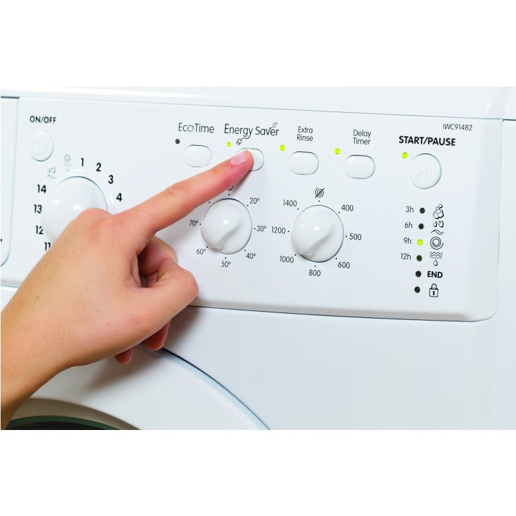 GRADE A2 - Indesit IWC91482ECO 9kg 1400rpm Freestanding Washing Machine - White