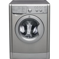 GRADE A3 - Indesit IWDC6125S EcoTime 6kg Wash 5kg Dry 1200rpm Freestanding Washer Dryer - Silver