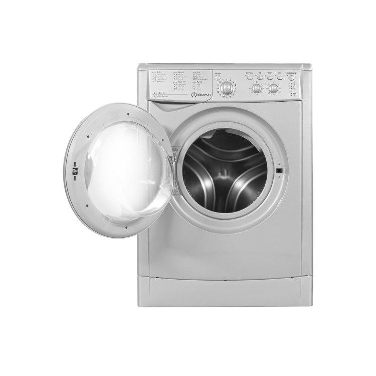 GRADE A3 - Indesit IWDC6125S Start 6/5kg Freestanding Washer Dryer - Silver