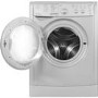 Refurbished Indesit IWDC65125SUKN Freestanding 6/5KG 1200 Spin Washer Dryer Silver