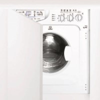 GRADE A3 - Heavy cosmetic damage - Indesit IWDE126 6kg Wash 5kg Dry Integrated Washer Dryer