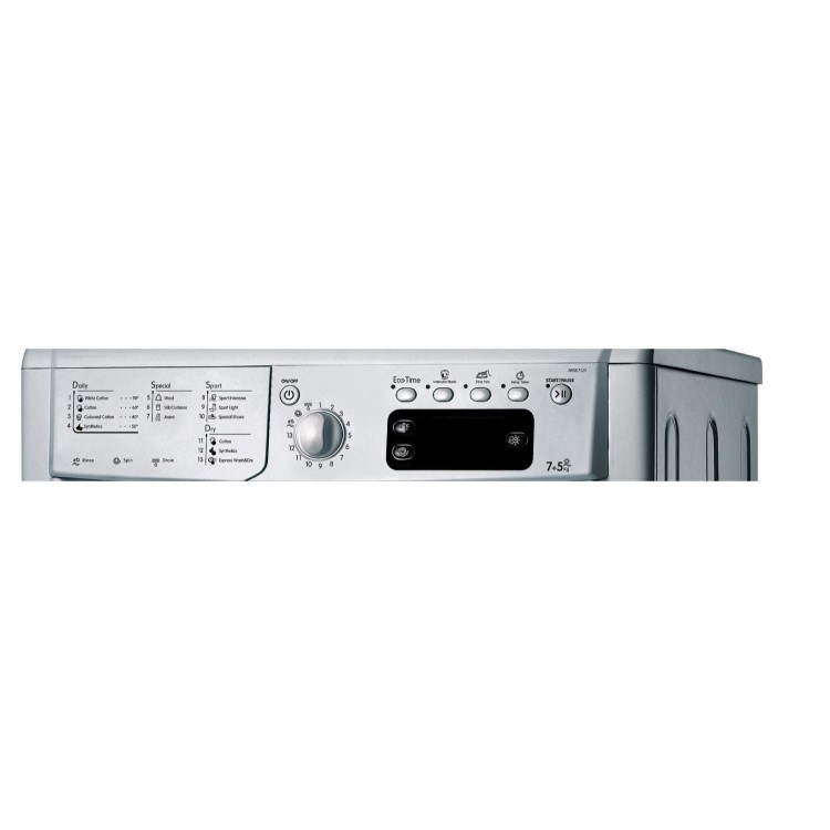 Indesit IWDE7125S 75kg 1200rpm Freestanding Washer Dryer in Silver