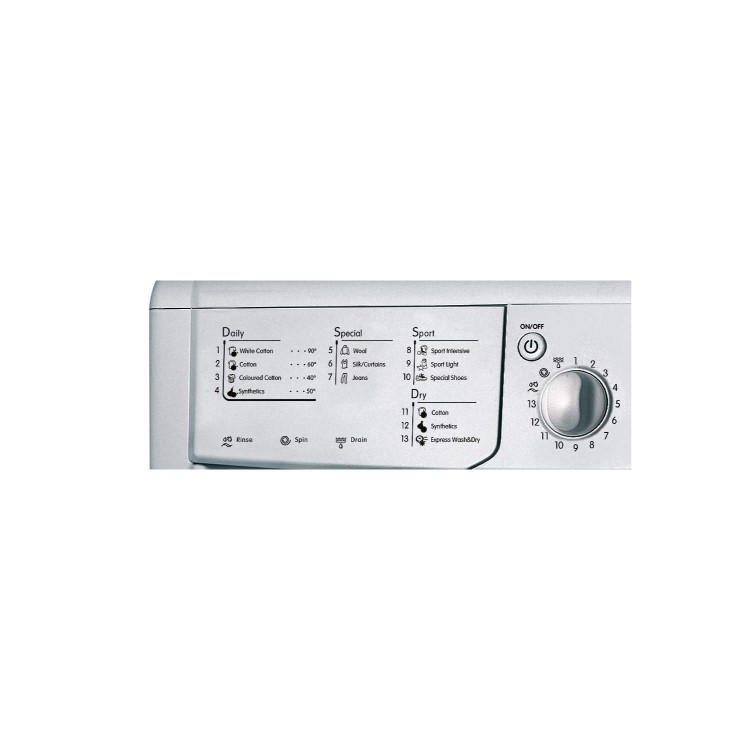 Indesit IWDE7125S 75kg 1200rpm Freestanding Washer Dryer in Silver