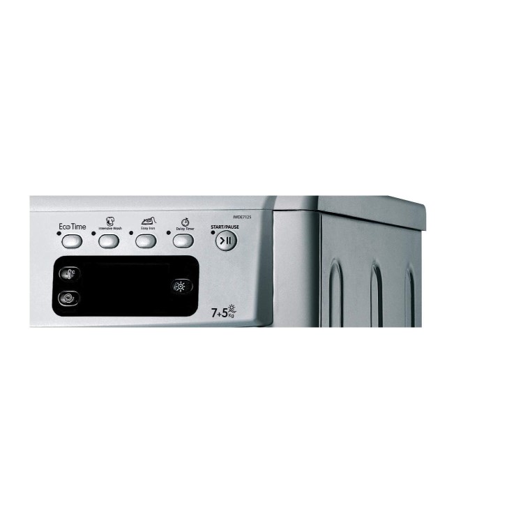 Indesit IWDE7125S 75kg 1200rpm Freestanding Washer Dryer in Silver