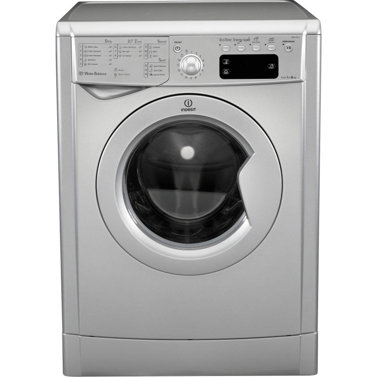 Indesit IWE81481S 8kg 1400rpm Freestanding Washing Machine in Silver