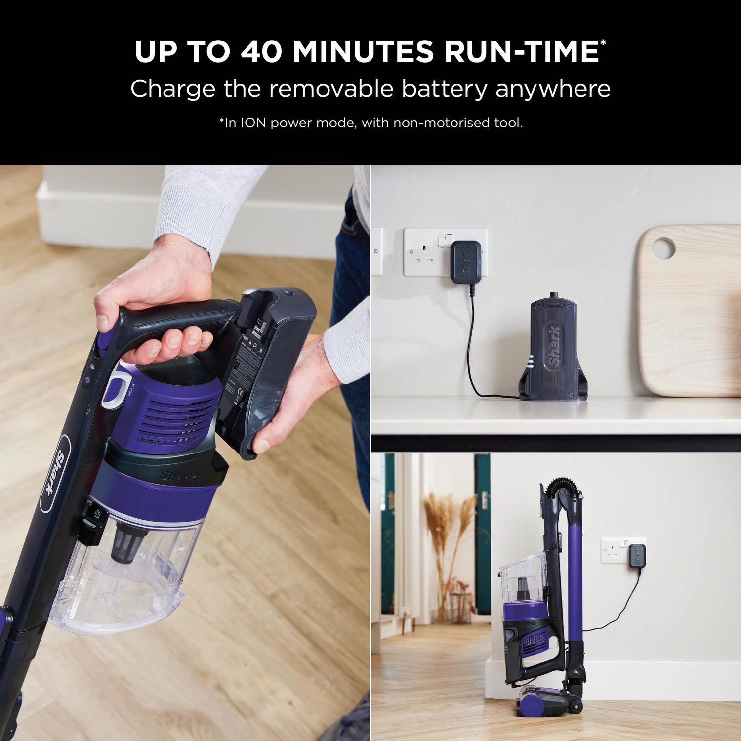 Shark Anti Hair Wrap Pet Cordless Vacuum Cleaner - Purple IZ202UKT |  Appliances Direct