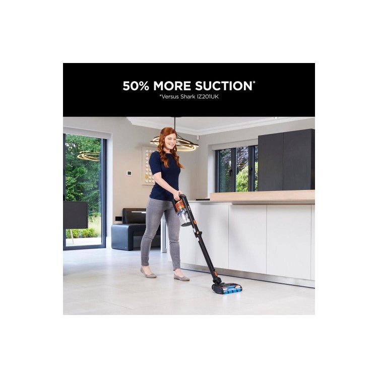 Shark IZ300UK Anti Hair Wrap DuoClean PowerFins Cordless Stick Vacuum Cleaner - Copper