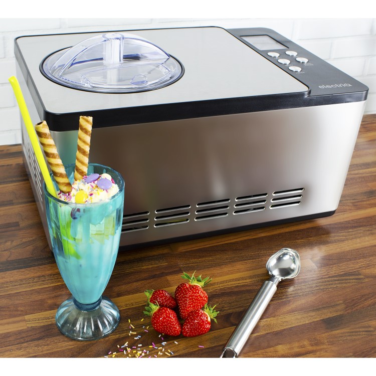 GRADE A1 - ElectrIQ 2 Litre Premium Ice Cream Maker