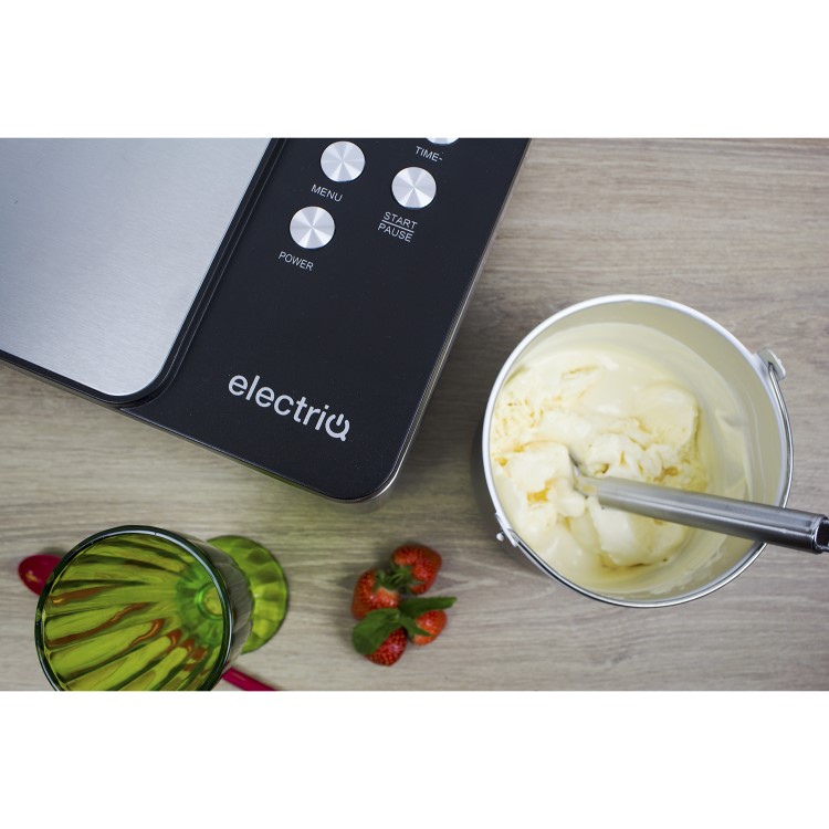 GRADE A1 - ElectrIQ 2 Litre Premium Ice Cream Maker