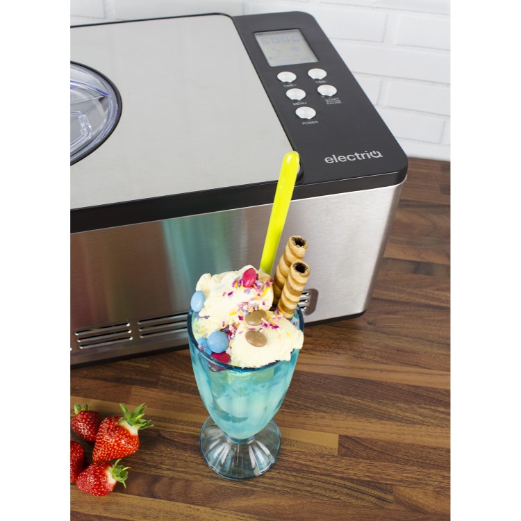 GRADE A1 - ElectrIQ 2 Litre Premium Ice Cream Maker