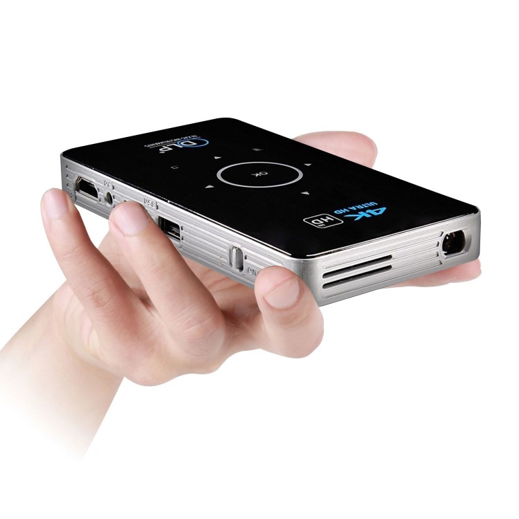 electriQ Portable Android DLP Projector with 1GB RAM/8GB ROM and Remote Control