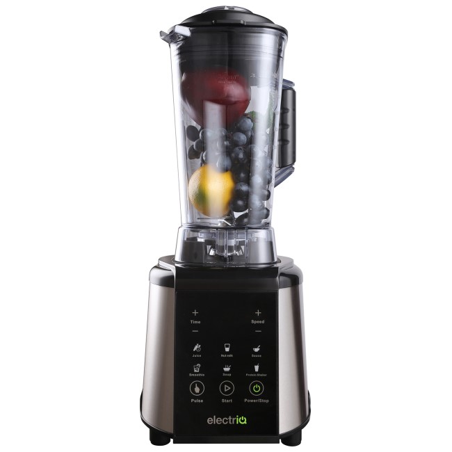 GRADE A1 - electriQ 1800 W Multi Functional  Blender Smoothie and Soup Maker with Digital Controls and Pre-Sets with Vitamix Compatible Recipes