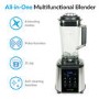 Refurbished electriQ Iqmix-Platinum 1250W Multi Functional Blender Smoothie and Soup Maker with Digital Controls Black