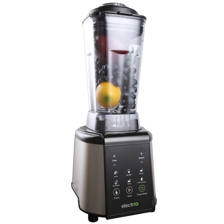 GRADE A1 - electriQ 1800 W Multi Functional  Blender Smoothie and Soup Maker with Digital Controls and Pre-Sets with Vitamix Compatible Recipes