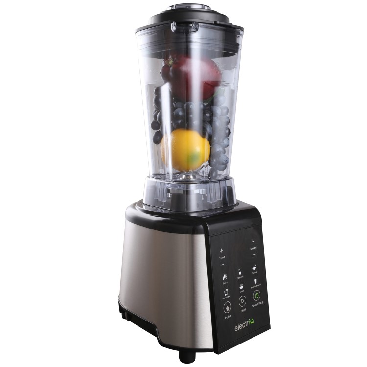 GRADE A1 - electriQ 1800 W Multi Functional  Blender Smoothie and Soup Maker with Digital Controls and Pre-Sets with Vitamix Compatible Recipes