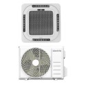 Iqool-SRC18HP electriQ iQool 18000 BTU Smart A++ Single Split Ceiling Cassette Air Conditioner with Heat Pump - 5m Pipe Kit Included