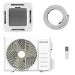 electriQ iQool 18000 BTU Smart A++ Single Split Ceiling Cassette Air Conditioner with Heat Pump - 5m Pipe Kit Included