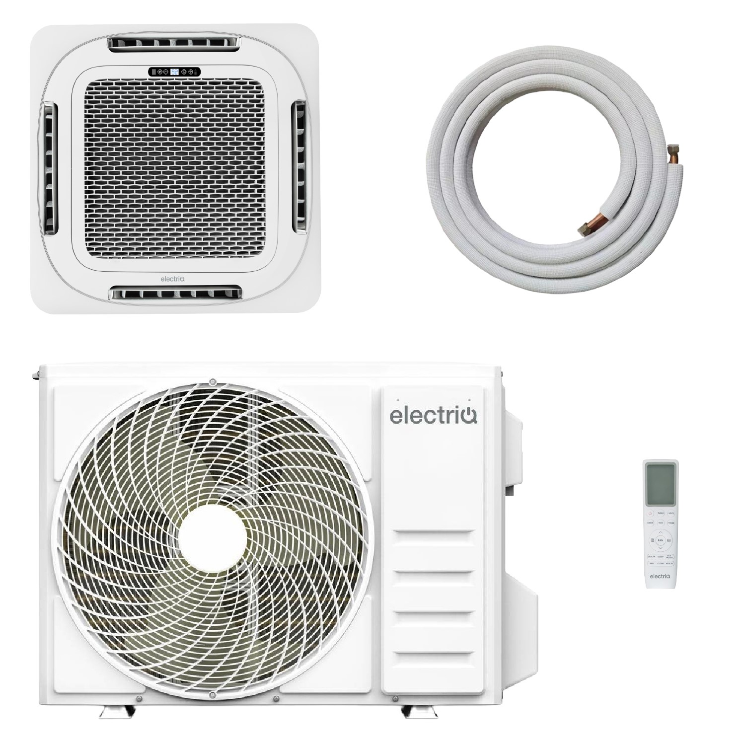 Iqool electriQ iQool 18000 BTU Smart A++ Single Split Ceiling Cassette Air ...