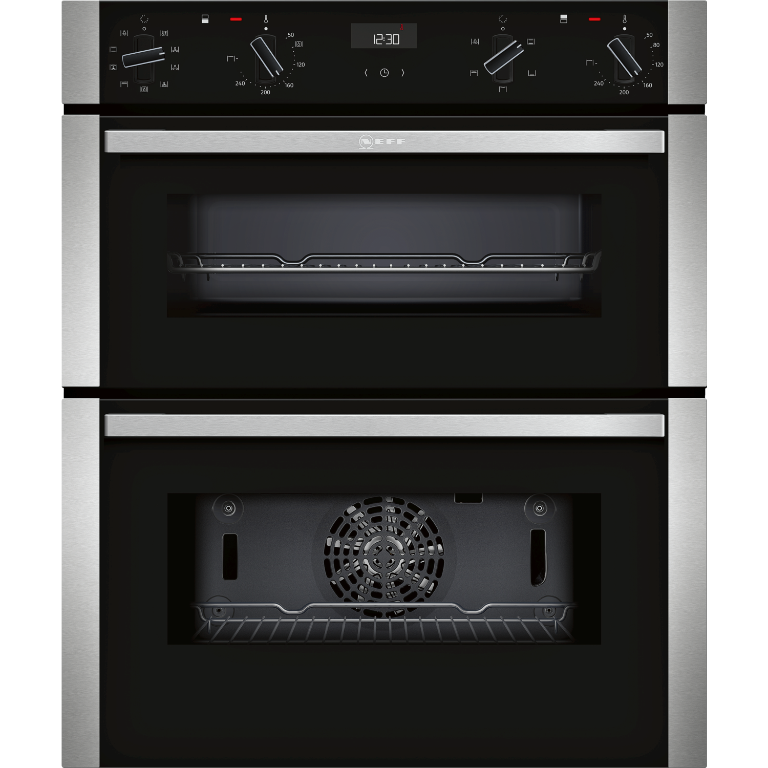 Neff J1ACE2HN0B N50 Built Under Electric Double Oven - Stainless Steel