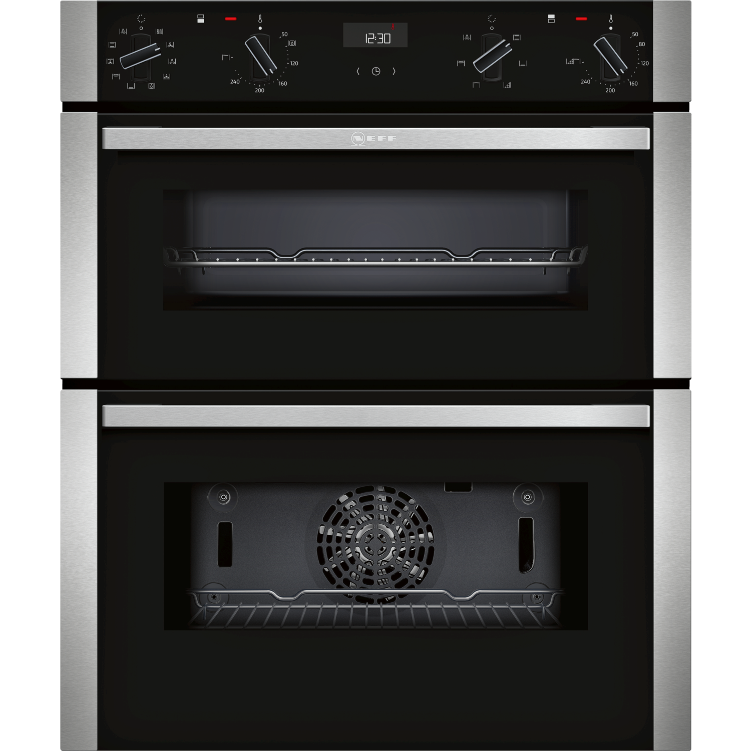 Neff N50 Electric Built Under Double Oven with Catalytic Cleaning - Stainless Steel