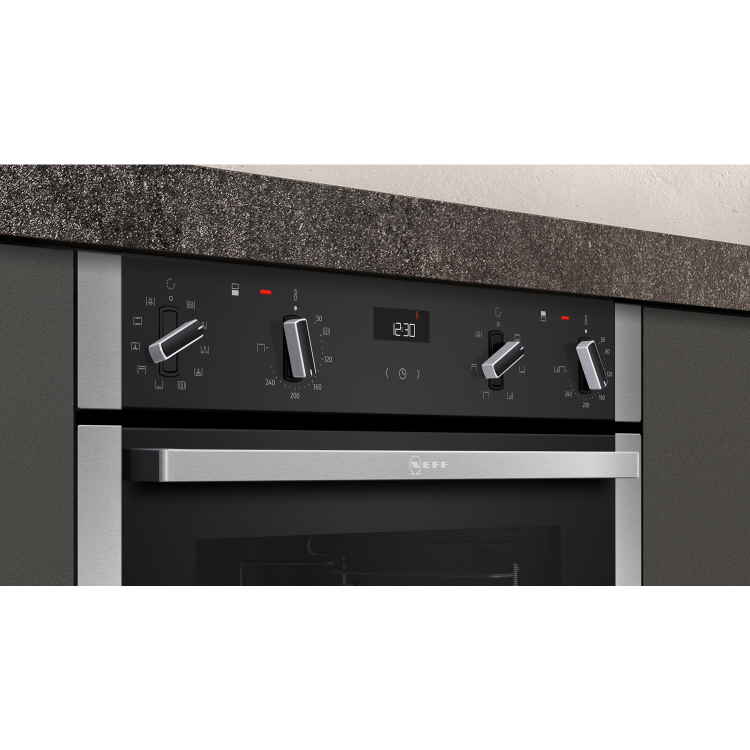 Neff N50 Electric Built Under Double Oven - Stainless Steel