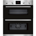 Refurbished Neff N30 J1GCC0AN0B 60cm Double Built Under Electric Oven With LCD Display Stainless Steel