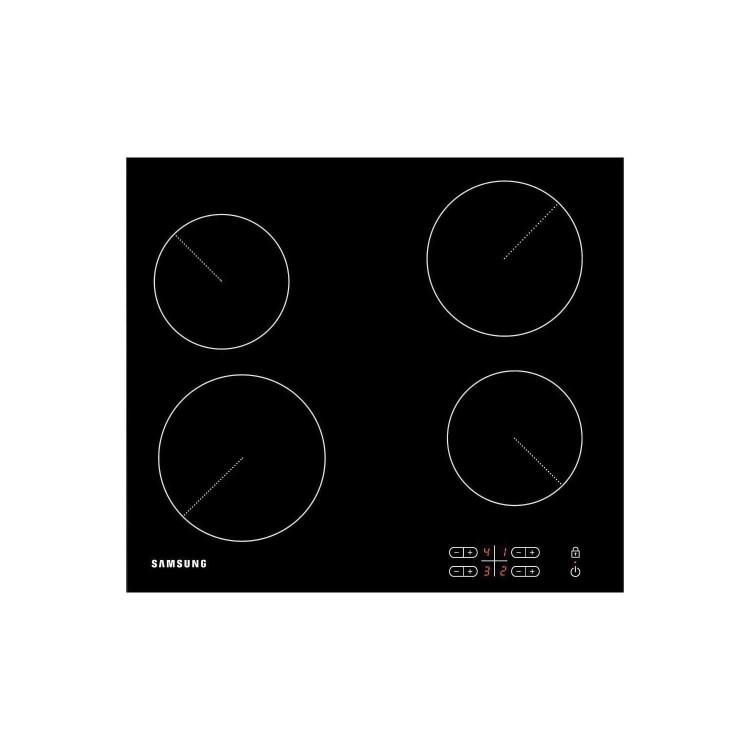 Samsung Grade A1 - As New - C61R2AEE 58cm Wide 4 Zone Ceramic Hob - Black