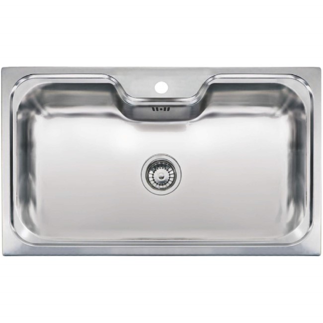 Single Bowl Chrome Stainless Steel Kitchen Sink - Reginox Jumbo