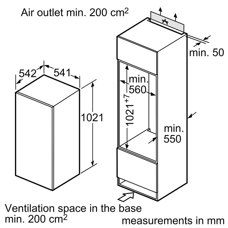 Neff N30 In-column Integrated Larder Fridge